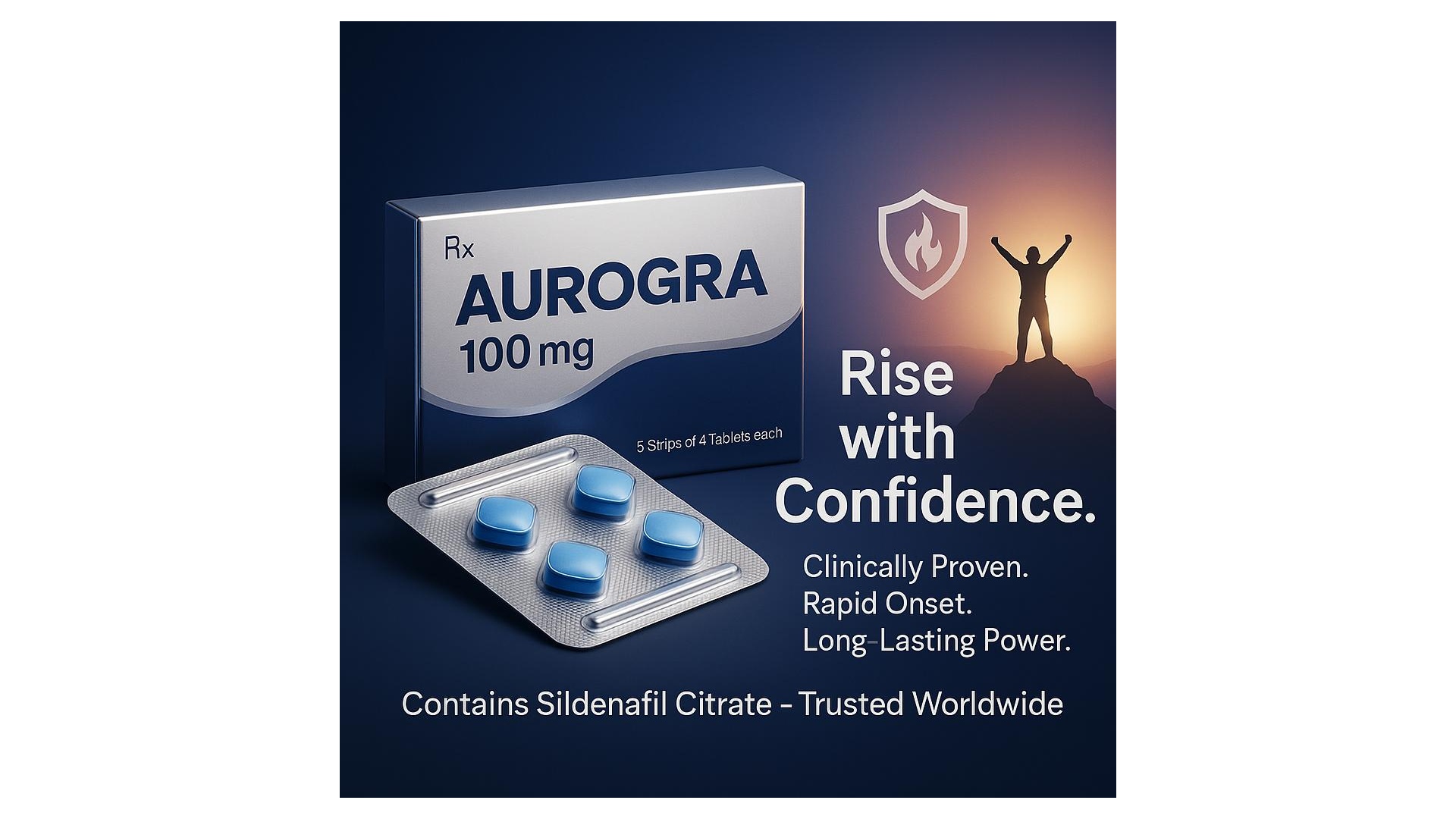 Aurogra 100 mg — clinically proven solution with sildenafil citrate