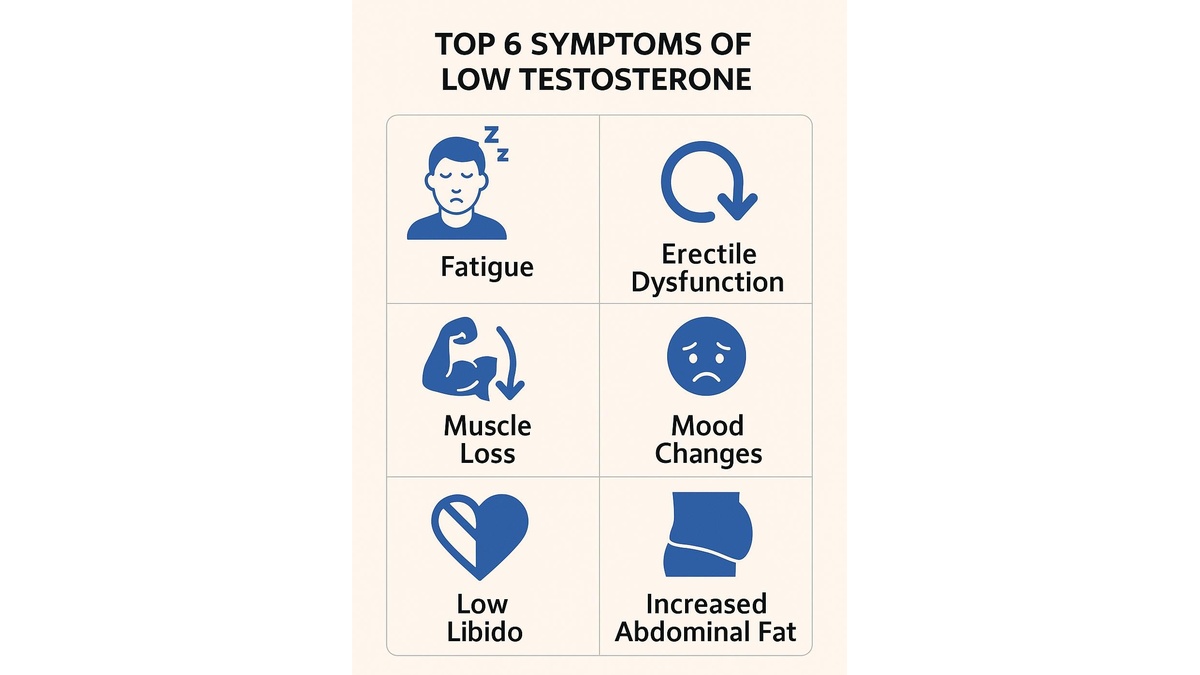 Top 6 Symptoms of Low Testosterone