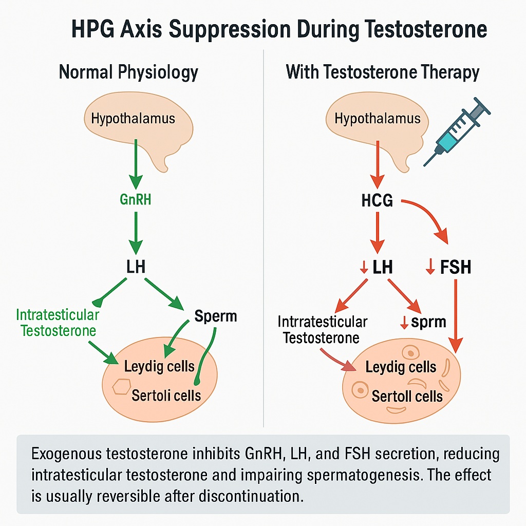 HPG Axis Suppression During Testosterone