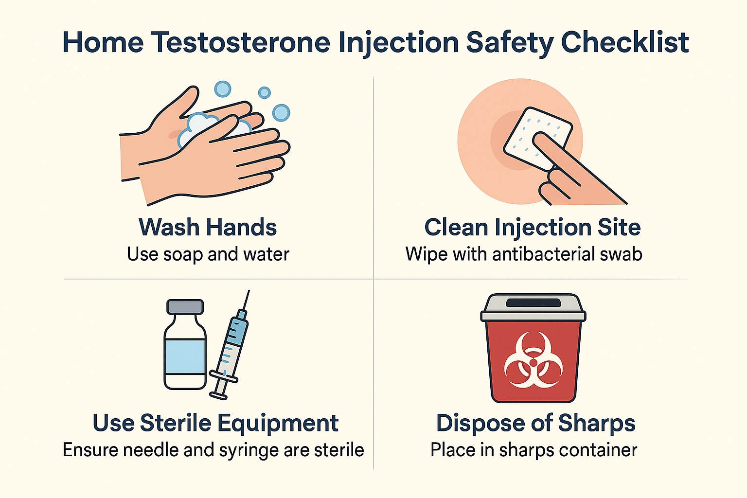 Home Testosterone Injection Safety Checklist