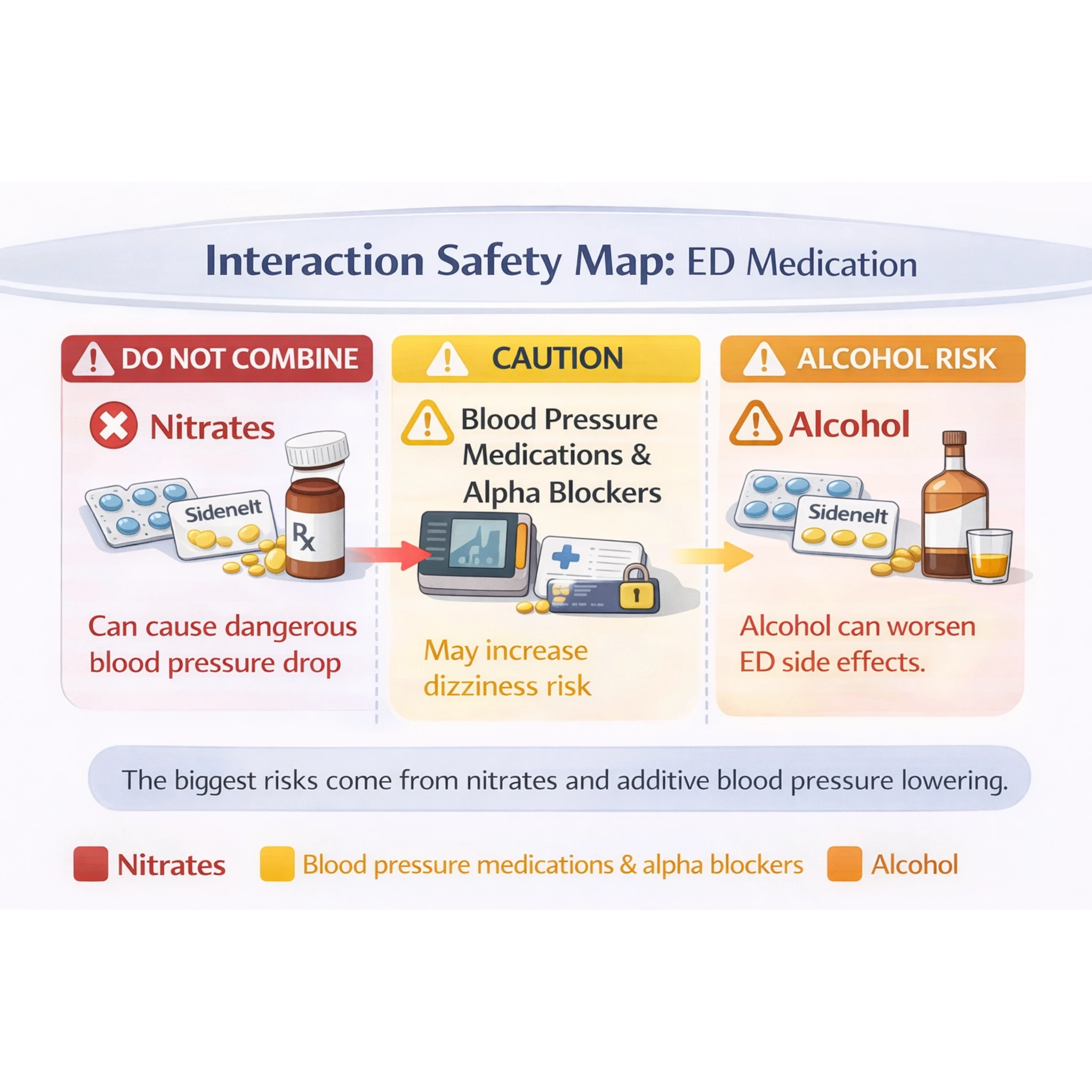 ED interaction safety map