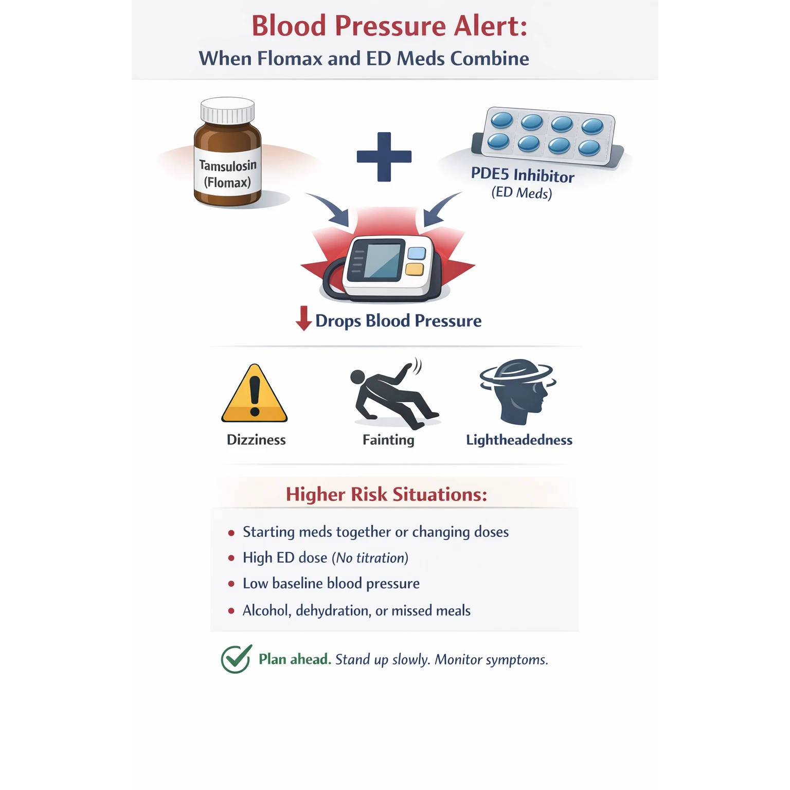 Flomax ED and blood pressure alert