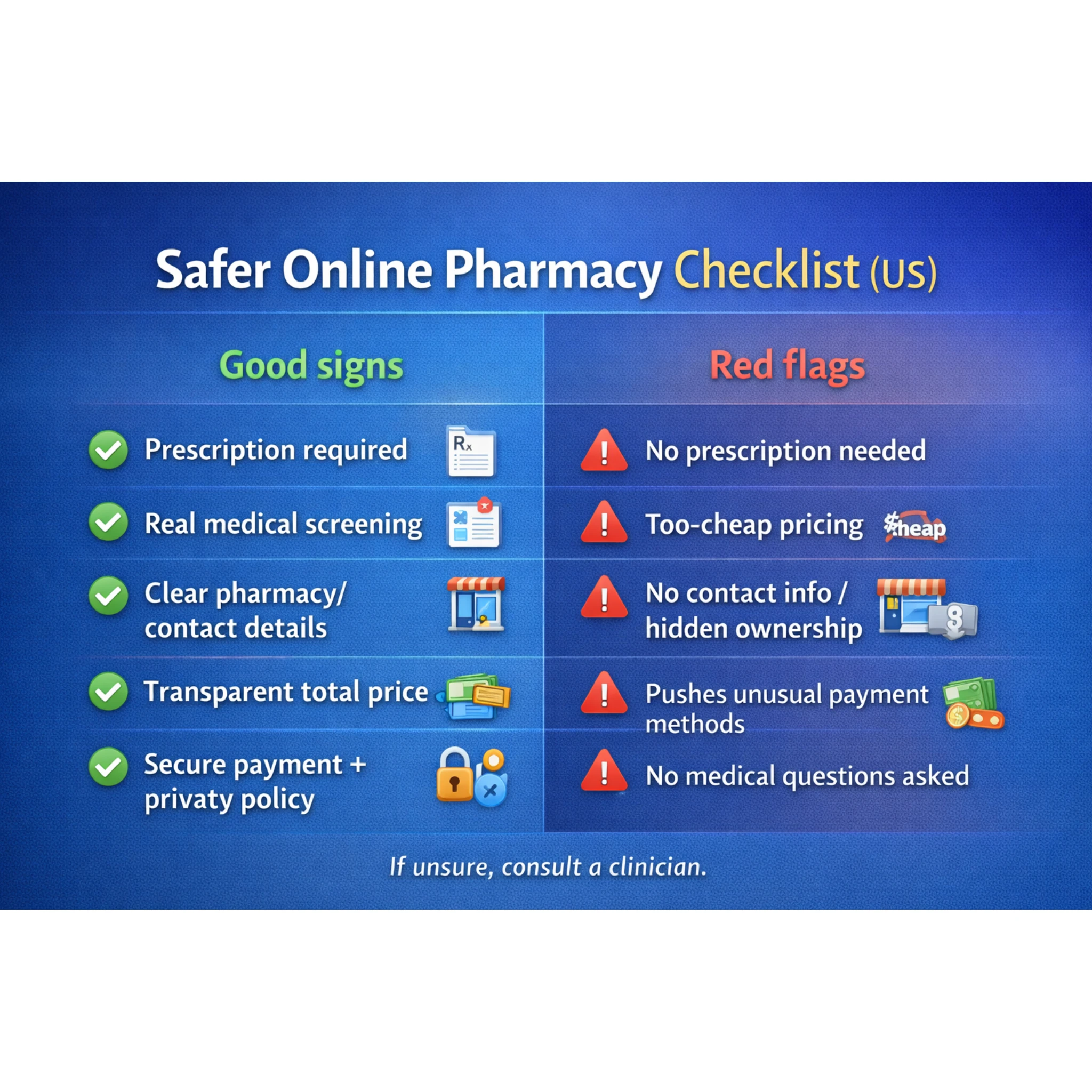 Safer online pharmacy