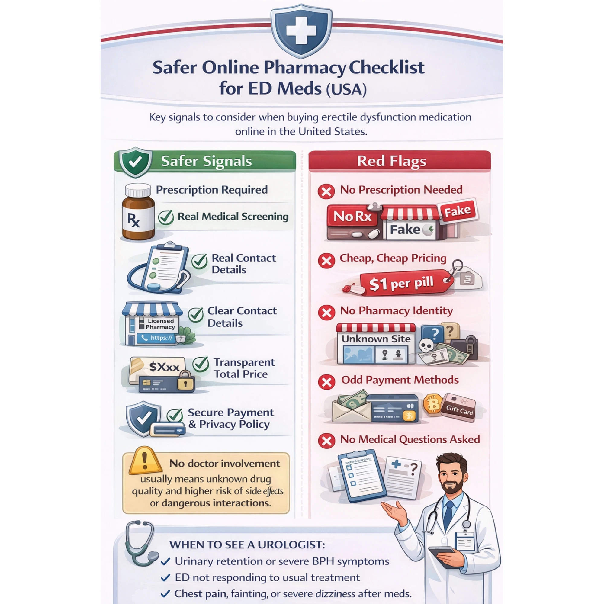 Safer online pharmacy ED USA